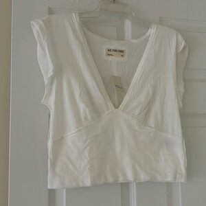 We The Free IVY Tee 100% Cotton with Smocking at Lower Back